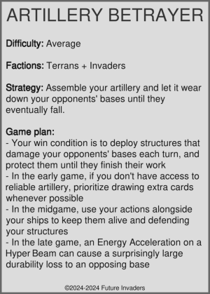 Artillery Betrayer - Description