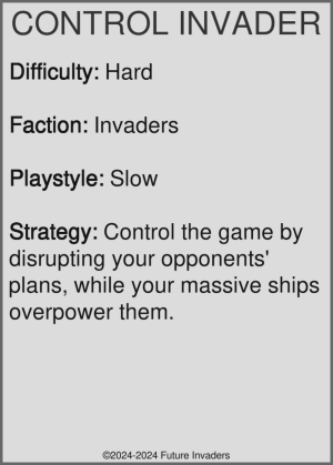 Control Invader - Summary