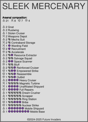 Sleek Mercenary - Cards