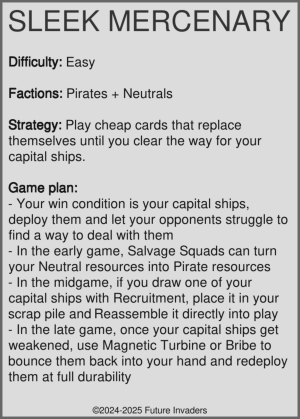Sleek Mercenary - Description