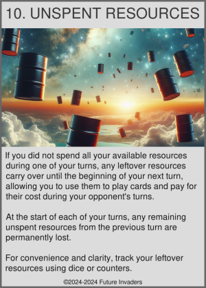 10. Unspent resources